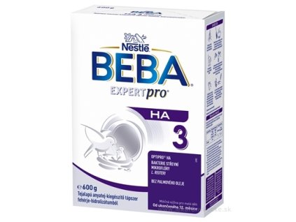BEBA EXPERT pro HA 3 mliečna výživa pre malé deti (od ukonč. 12. mesiaca) 1x600 g