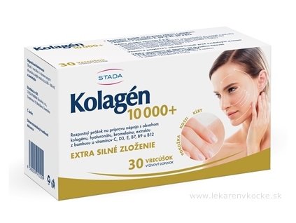 STADA Kolagén 10 000+ – kolagénový prášok na prípravu nápoja, 30 vrecúšok