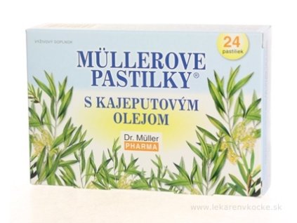 MÜLLEROVE PASTILKY S KAJEPUTOVÝM OLEJOM 24 ks