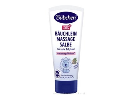 Bubchen SOS+ Balzam na boľavé bruško s rascou a koriandrom 50 ml masážny balzam