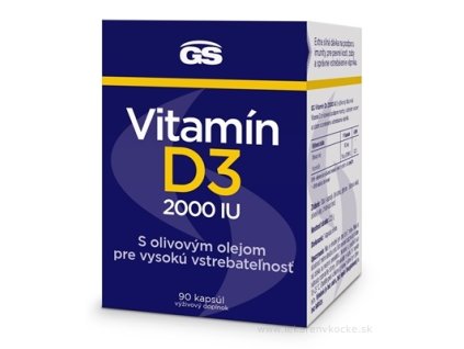 GS Vitamín D3 2000 IU 90 kapsúl