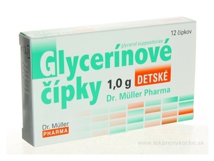 Dr. Müller Glycerínové čípky 1,0 g 12 ks