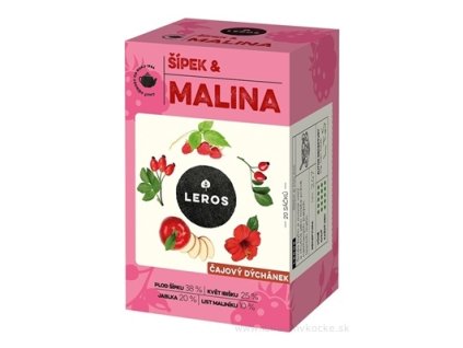 LEROS ČAJOVÁ CHVÍĽKA ŠÍPKA & MALINA 20x2 g