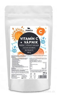 VEMICA, s.r.o. VĚMICE VITAMIN C + VÁPNÍK 500 g