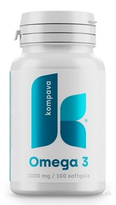 KOMPAVA Omega-3 mastné kyseliny 1000 mg 100 kapslí