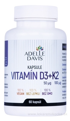 Adelle Davis s.r.o. Adelle Davis VITAMIN D3+K2 60 ks
