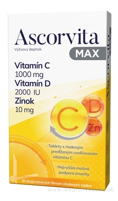 Natur Produkt Pharma S.p. Z o.o. ASCORVITA MAX 30 ks