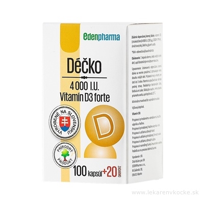 BENEVIT, s.r.o. EDENPharma Déčko 4000 I.U. 120 ks