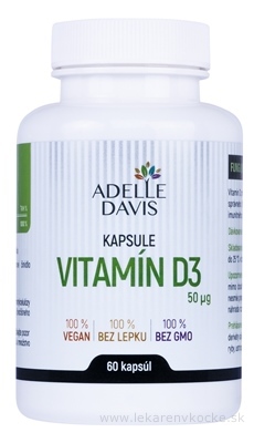Adelle Davis s.r.o. Adelle Davis VITAMIN D3 50 mcg 60 ks