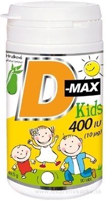 Vitabalans Oy Vitabalans D-max Kids 400 IU (10 µg) 90 ks