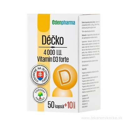 BENEVIT, s.r.o. EDENPharma Déčko 4000 I.U. 60 ks