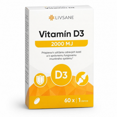 PXG Pharma GmbH LIVSANE Vitamin D3 2000 IU 60 ks