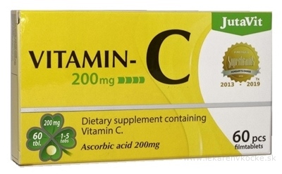 JuvaPharma Kft. JutaVit Vitamin C 200 mg 60 ks