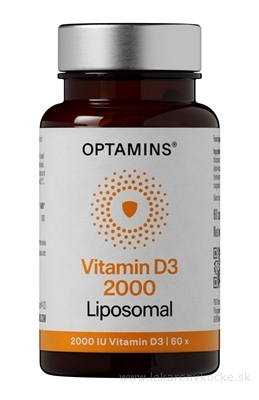PXG Pharma GmbH Optamins Vitamín D3 2000 IU lipozomální kapsle 60 ks