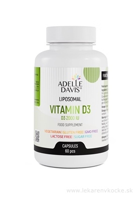 Adelle Davis s.r.o. Adelle Davis Liposomal Vitamin D3 2000 IU kapsle 60 ks
