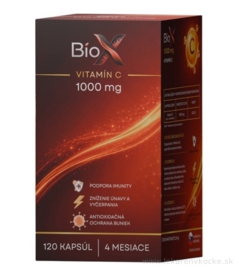 BioX Vitamin C 1000 mg, 120 kapslí