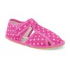 Baby Bare Slippers č. 32 – Ružové barefoot papučky s bodkami, pink dot