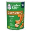 Gerber Organic chrumky pšenično-ovsené s mrkvou pre dojčatá od 10 mesiacov 35 g
