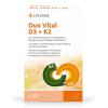 LIVSANE Duo Vital D3 + K2 kapsuly (D3 20 μg, K2 80 μg), 30 ks