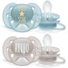 Philips AVENT Avent cumlík Ultrasoft text 6-18 m 2 ks chlapec