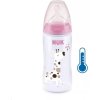 NUK FC+ flaša Temperature Control 300ml flow control ružová