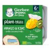 Gerber Organic Rastlinný dezert Mango a kiwi 4x90 g