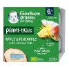 Gerber Organic Rastlinný dezert Jablko a ananás 4x90 g
