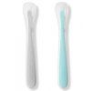 SKIP HOP Lyžičky silikónové Easy Feed Grey,Teal 2 ks, 6m+