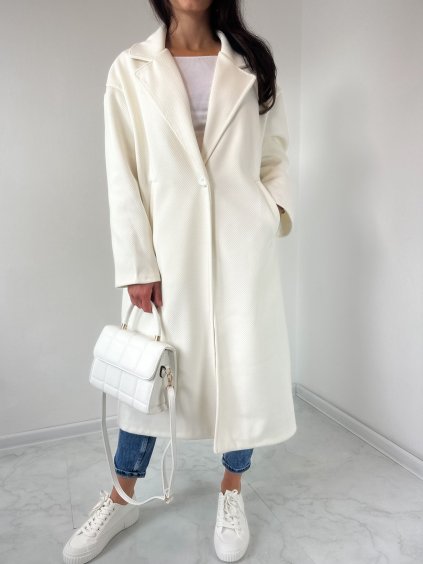 Oversized kabátek White