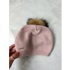 Čepice s bambulí Pink