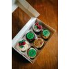 Zelené narozeninové 6ks cupcakes (v krabičce)