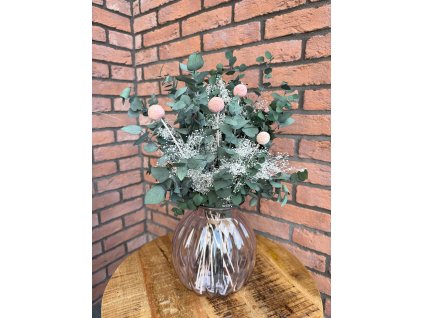 Stabilizovaná kytica "Pink Kraspedia"