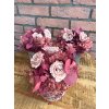 Stabilizovaný aranžmán v kompozitnom kvetináči "Pink Roses"