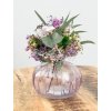 Viola Elegance – aranžmán zo stabilizovaných kvetov v sklenenej váze