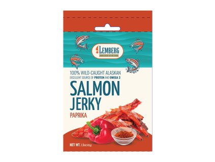 Jerky z lososa paprika, 42g