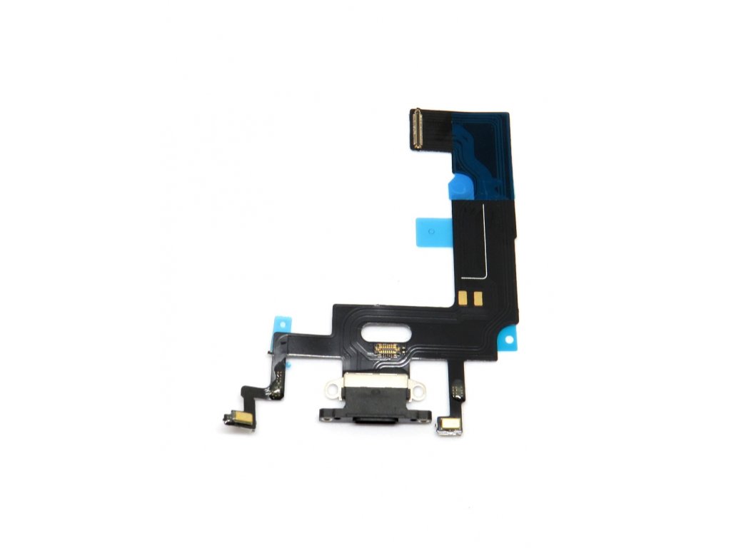 Apple iPhone XR - Nabíjecí Konektor + Flex Kabel - barva černá