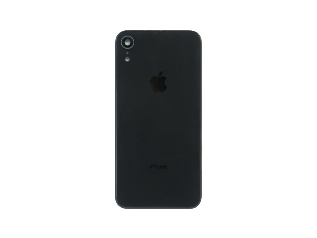Iphone XR zadní sklo + sklíčko kamery - černá barva