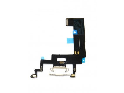Apple iPhone XR - Nabíjecí Konektor + Flex Kabel - barva bílá