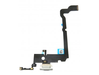 Apple iPhone XS Max - Nabíjecí Konektor + Flex Kabel - barva bílá