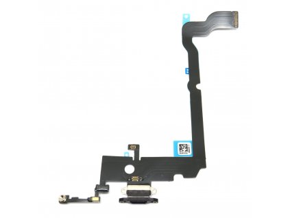 Apple iPhone XS Max - Nabíjecí Konektor + Flex Kabel - barva černá