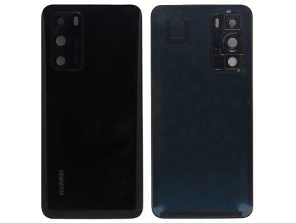 Zadní kryt + kryt fotoaparátu pro Huawei P40, barva černá (Black)