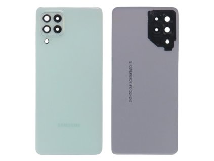 Zadní kryt s krytem fotoaparátu pro Samsung Galaxy A22 (SM-A225) v mátové barvě.