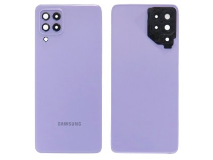 Zadní kryt s krytem fotoaparátu pro Samsung Galaxy A22 (SM-A225F) ve fialové barvě.