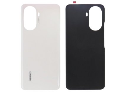 Zadní kryt + kryt fotoaparátu pro Huawei Nova Y70, barva bílá (Pearl White)