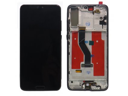 OLED Displej Huawei P20 Pro + dotyková plocha černá + Rám