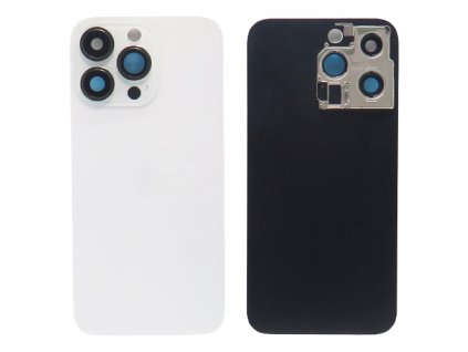 Apple iPhone 13 Pro zadní sklo + sklíčko kamery - stříbrná barva (Silver)
