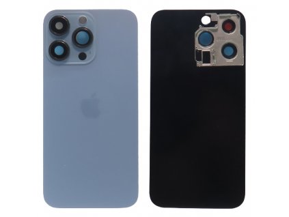 Apple iPhone 13 Pro zadní sklo + sklíčko kamery - modrá barva (Sierra Blue)