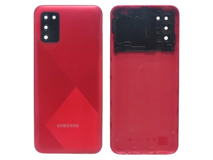 Samsung Galaxy A02s (SM-A025G) - Kryt zadní + kryt fotoaparátu, barva červená (Red)