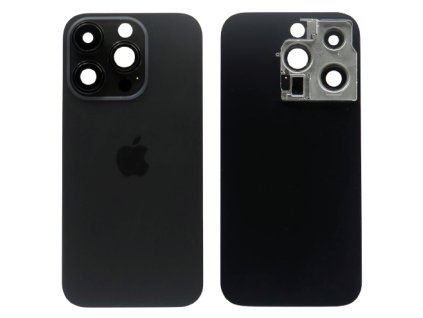 Apple Iphone 14 Pro zadní sklo + sklíčko kamery - černá barva (Space Black)