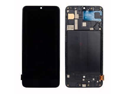 Samsung Galaxy A70 (SM-A705FN) displej + dotyková plocha černá + Rám - Incell
